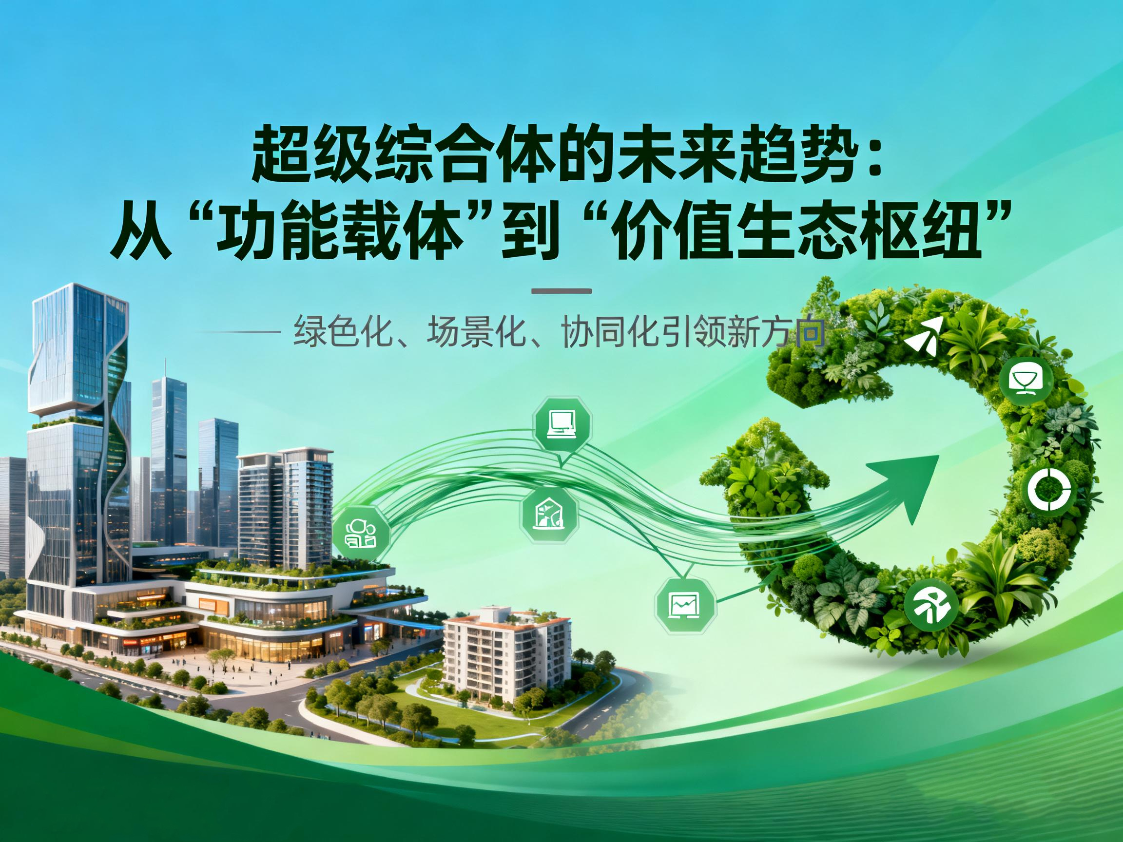 超级综合体的未来趋势：从 “功能载体” 到 “价值生态枢纽”，绿色化、场景化、协同化引领新方向
